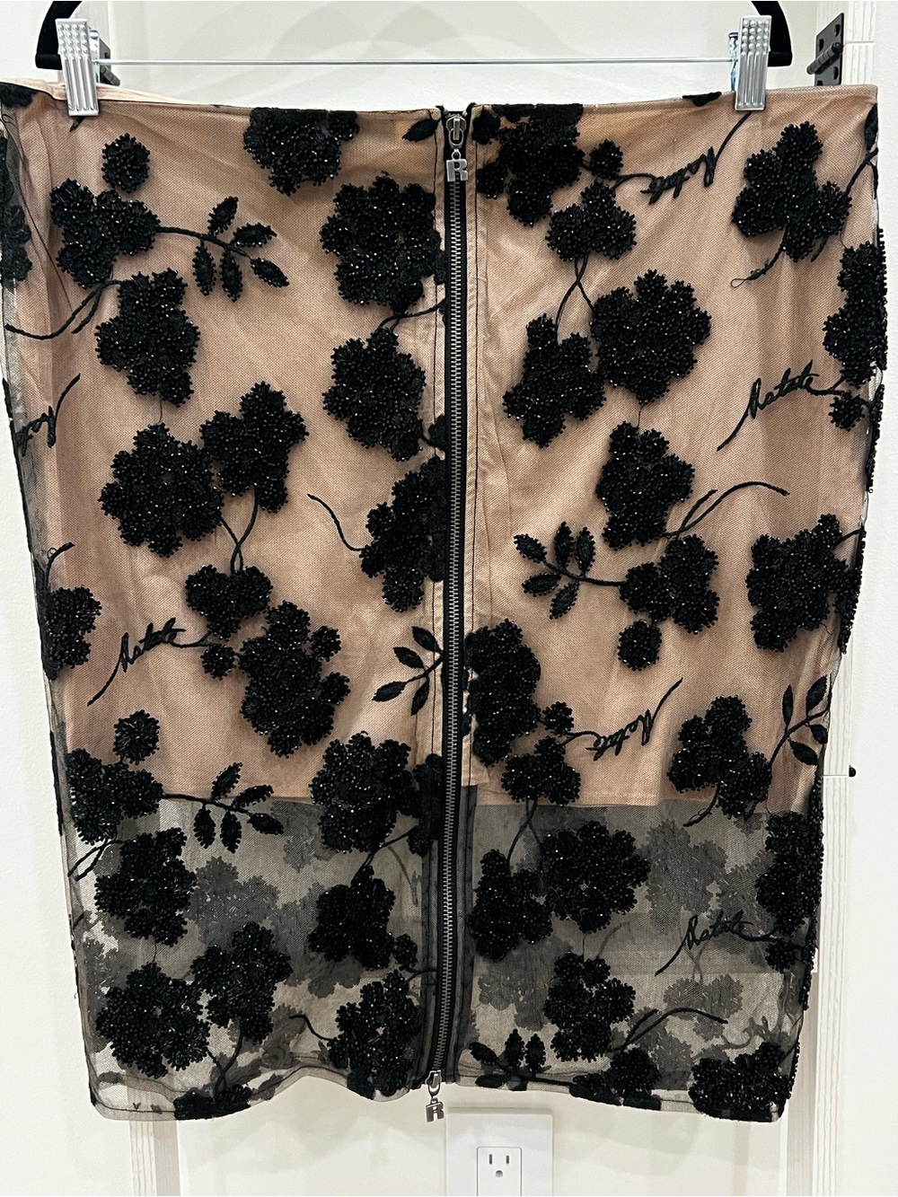 ROTATE BIRGER CHRISTENSEN Dula Floral Beaded Skirt - Picture 8 of 11